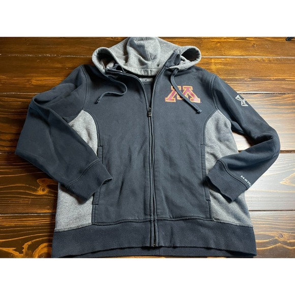 Under Armour Other - Under armour Jacket Mens Medium Black Gray NCAA Minnesota Golden Gophers Hoodie